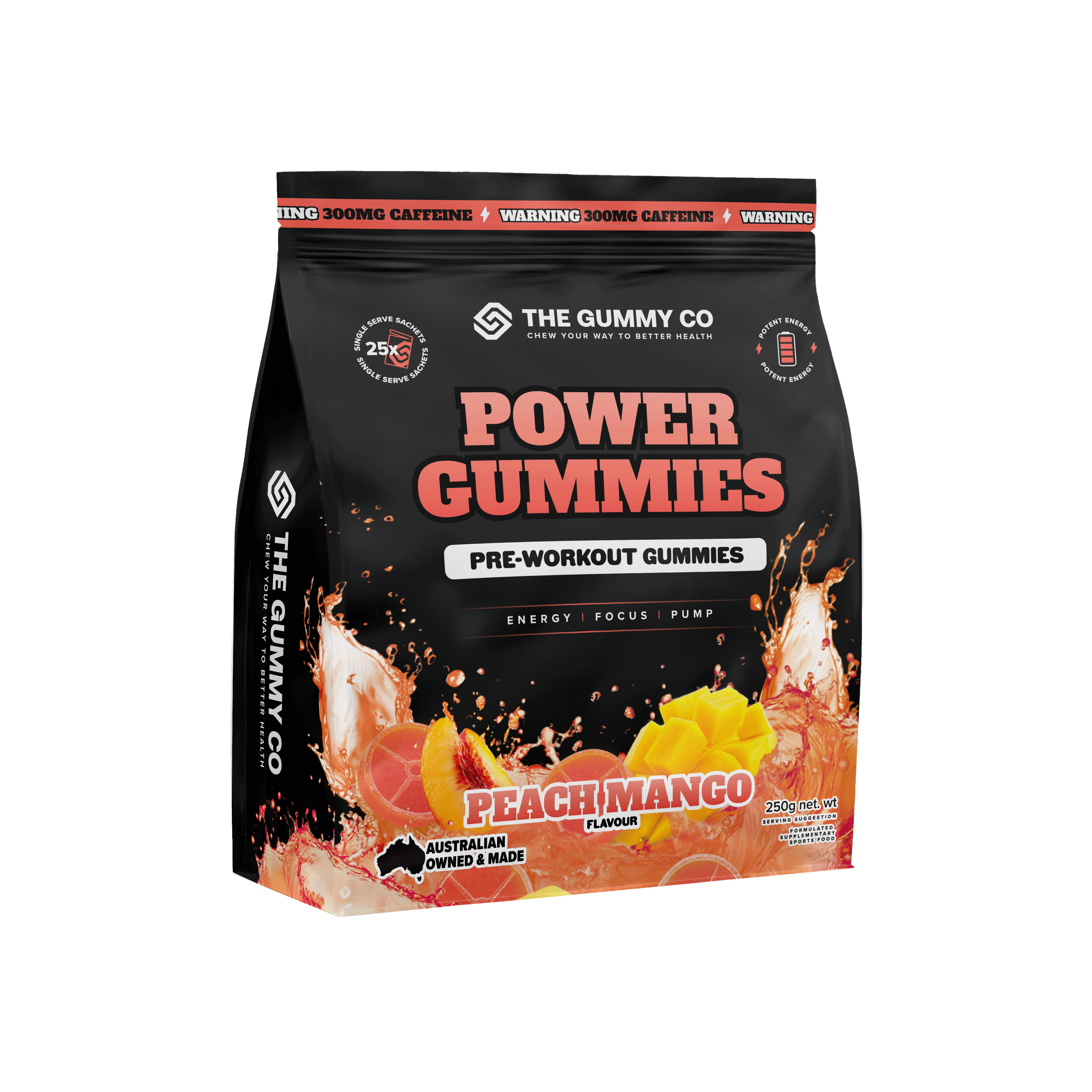 TGC POWER GUMMIES 25 serve / PEACH MANGO
