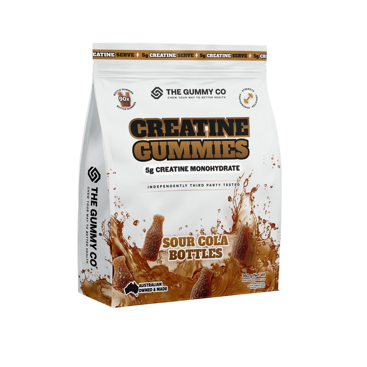 TGC CREATINE GUMMIES 30 serve / SOUR COLA BOTTLES