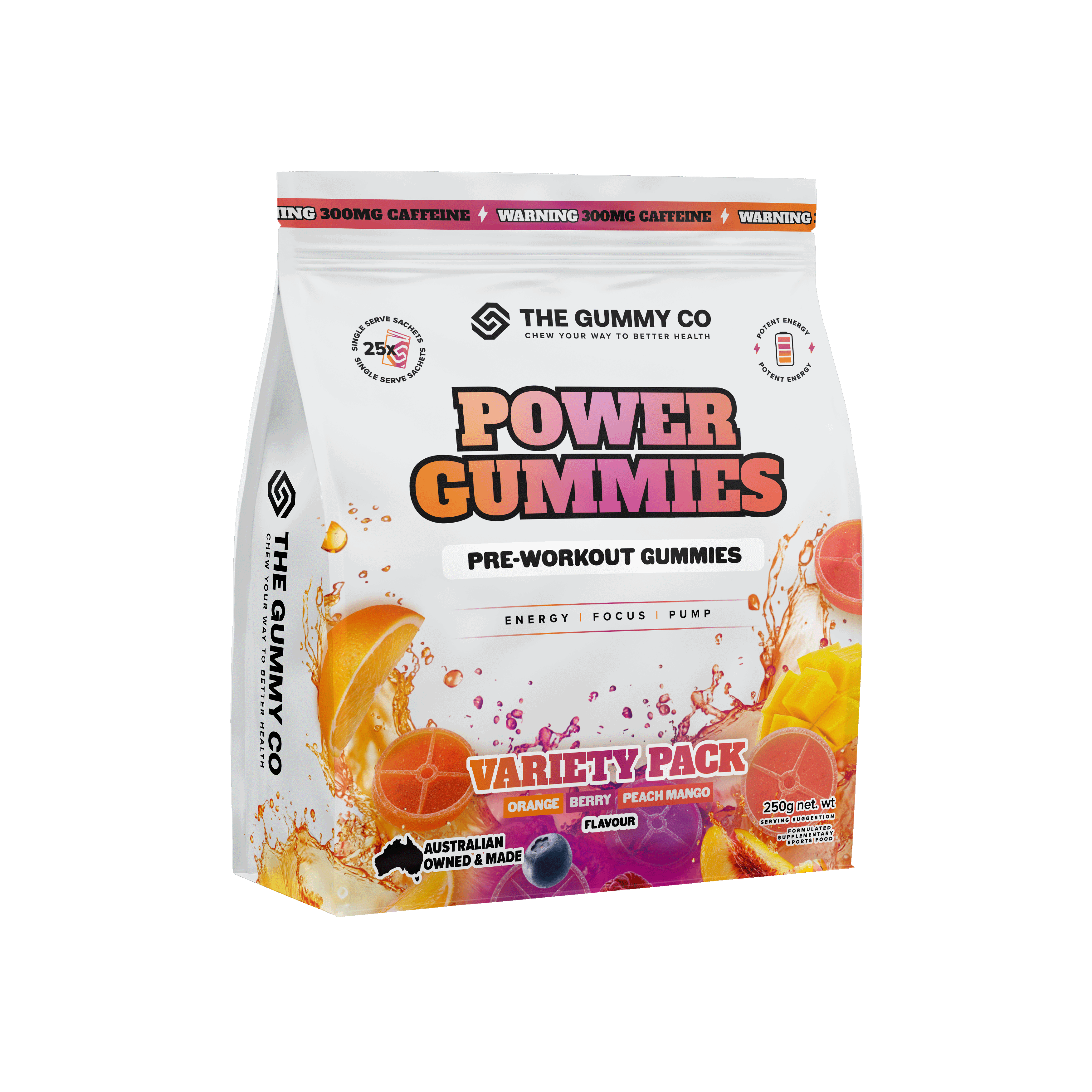 TGC POWER GUMMIES 25 serve / VARIETY PACK