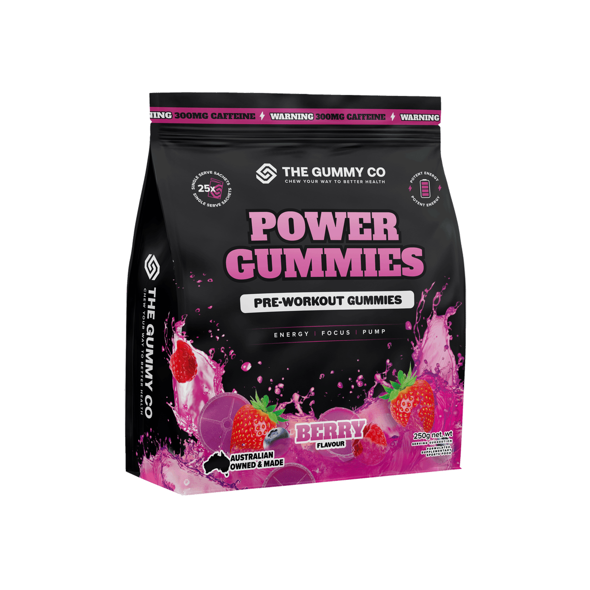 TGC POWER GUMMIES 25 serve / BERRY