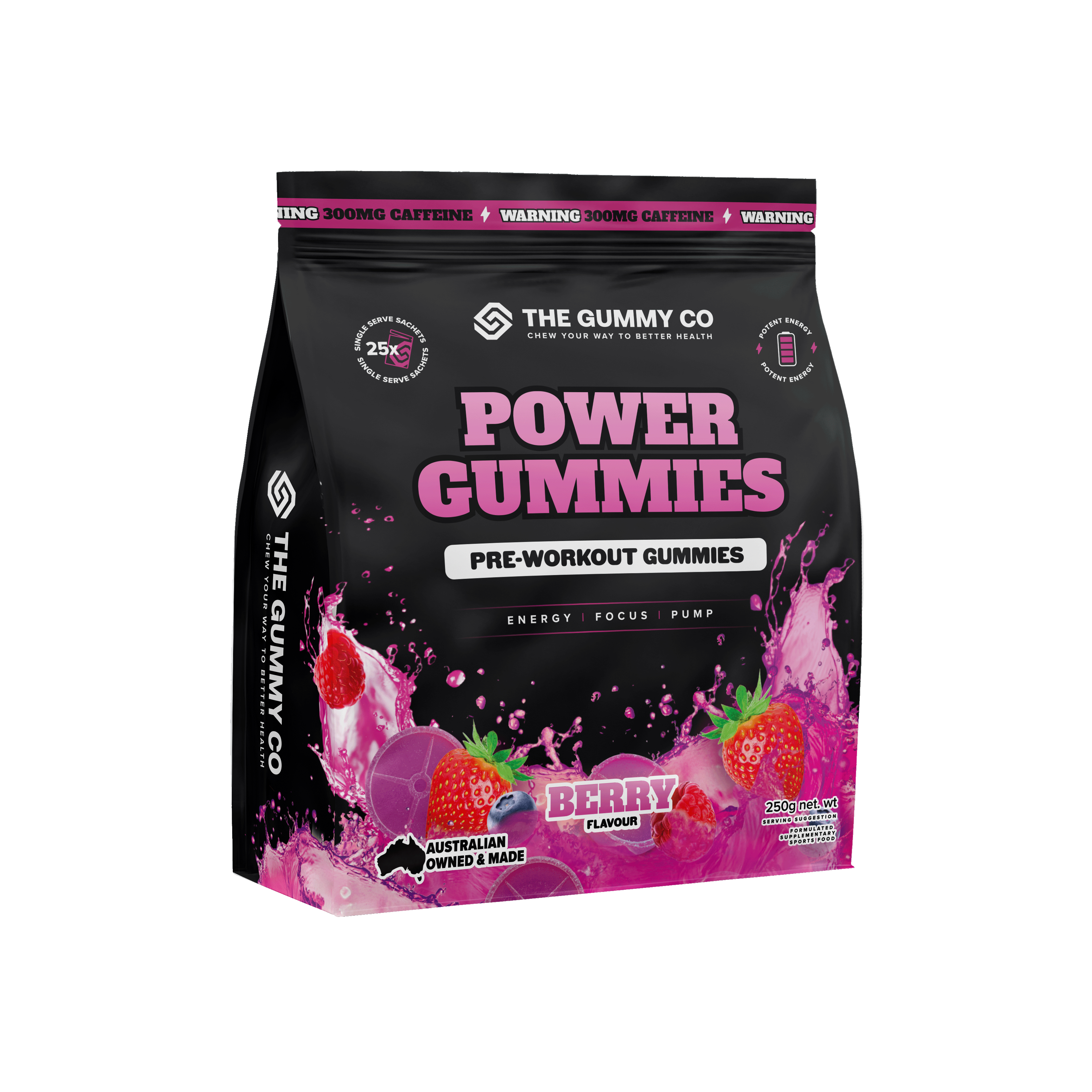 TGC POWER GUMMIES 25 serve / BERRY