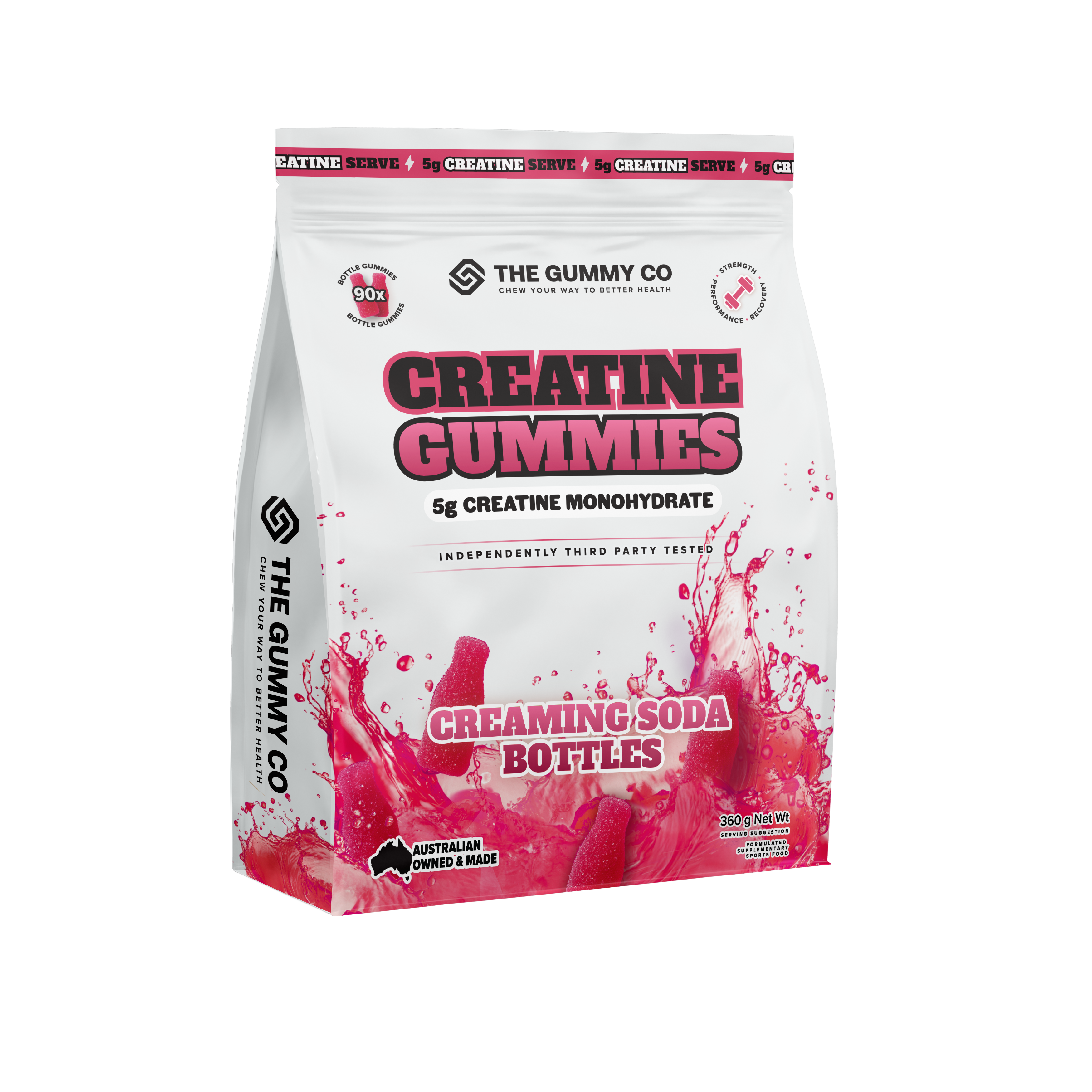 TGC CREATINE GUMMIES 30 serve / CREAMING SODA BOTTLES