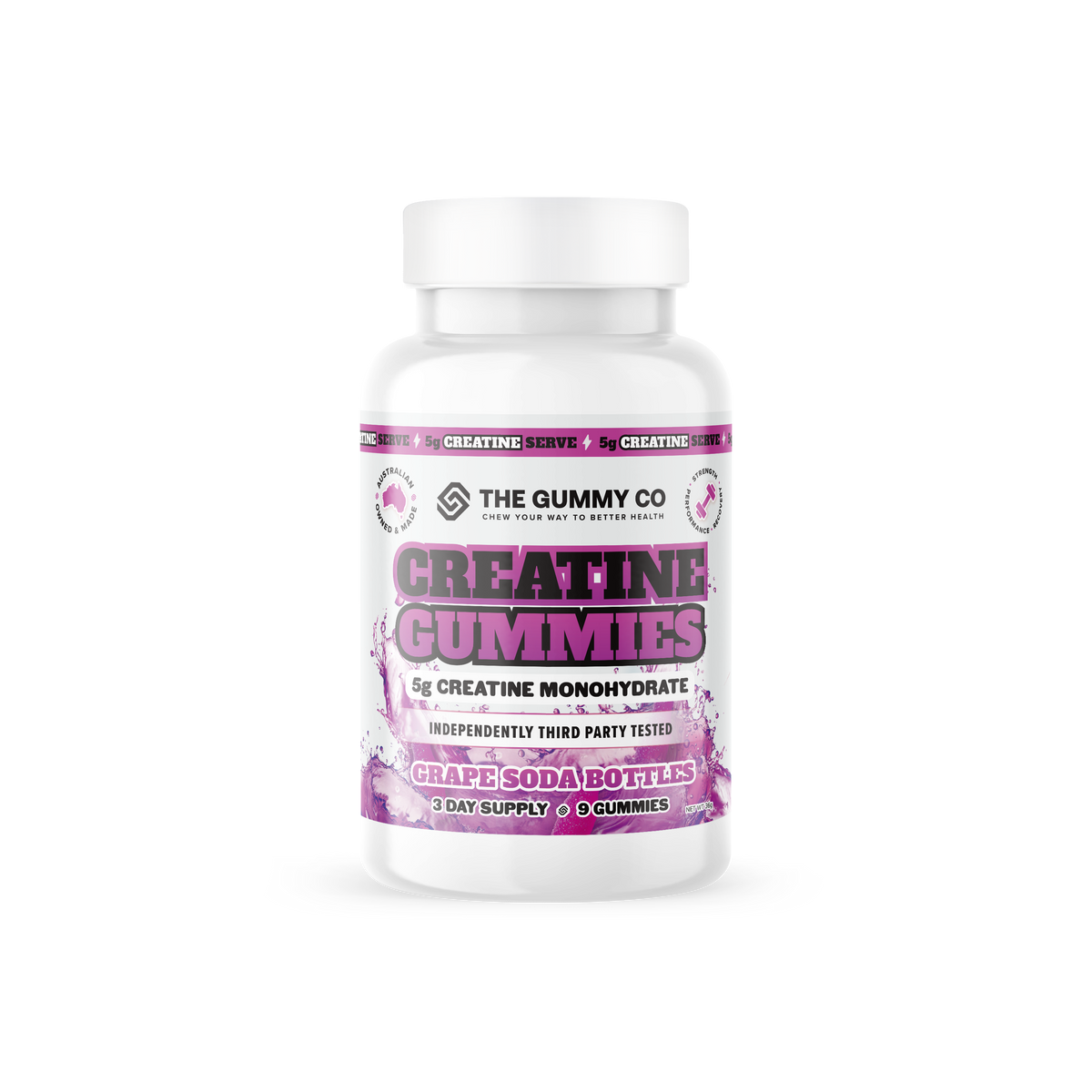TGC CREATINE GUMMIES 3 Serve / GRAPE SODA