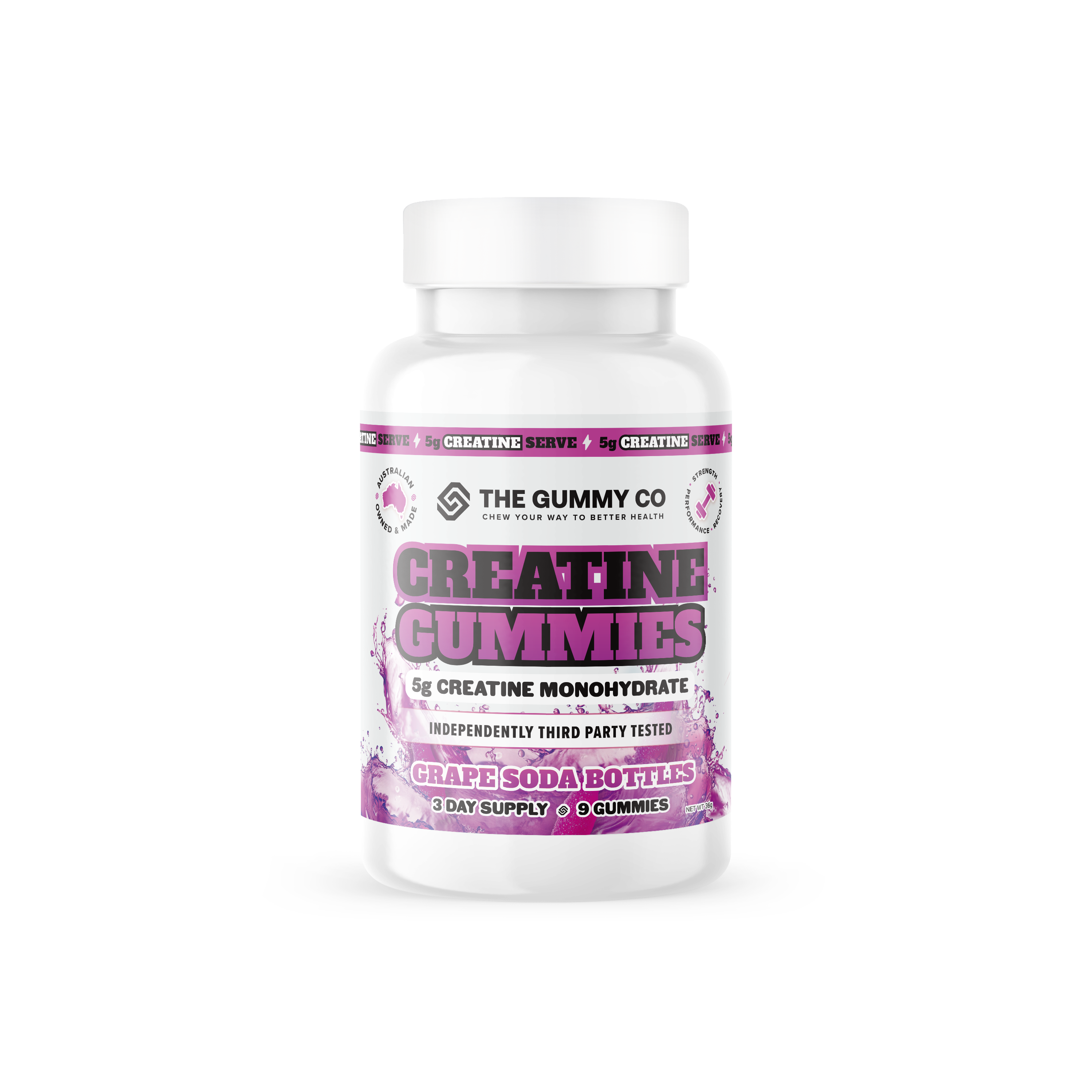TGC CREATINE GUMMIES 3 Serve / GRAPE SODA